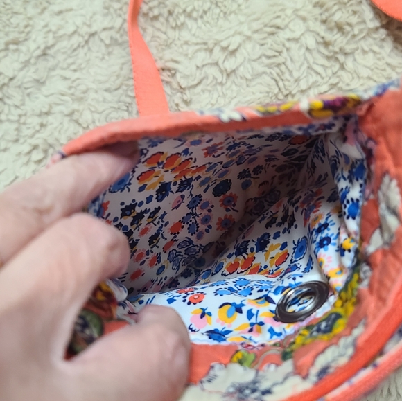 Vera Bradley Coral Floral Tapestry Hipster Crossbody Bag - Picture 5 of 16